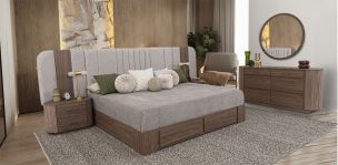 Recámara King Size Padma CL Café 5 Piezas
