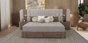 Recámara King Size Padma CL Café 3 Piezas