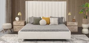 Cama King Size Casa Anahí Dome Beige