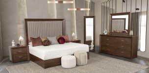 Recámara King Size Balandra CL Café 5 Piezas
