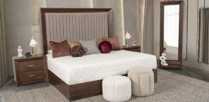 Recámara King Size Balandra CL Café 4 Piezas