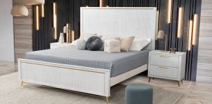 Cama King Size Akira Blanco