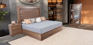 Recámara King Size Antea Café Parota 4 Piezas