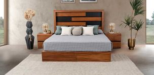 Recámara King Size Are Café 3 Piezas