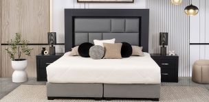 Recámara King Size Bali Gris 3 Piezas