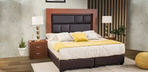 Recámara King Size Bali New Avellana 3 Piezas