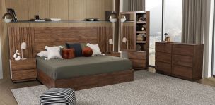 Recámara King Size Giannis Café 5 Piezas