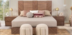 Recámara King Size Donna Café 3 Piezas 