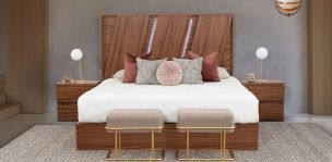 Recámara King Size Hassan Café 3 Piezas