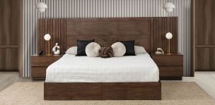 Recámara King Size Loana CL Café 3 Piezas
