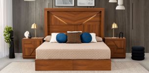 Recámara King Size Varsovia Café 3 Piezas