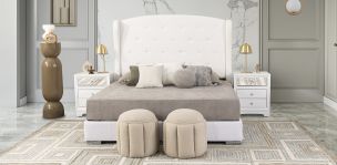 Recámara King Size Perla Plus Blanco 3 Piezas