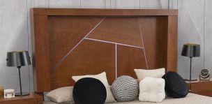 Cabecera Con Luz King Size Zen Café