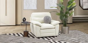 Sillón Piel Match Angels Blanco  (Boal)