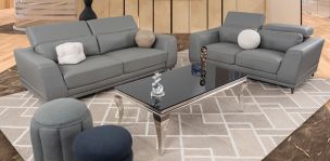 Sala Piel Lecce Gris