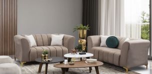 Sala Emma Beige 2 Piezas