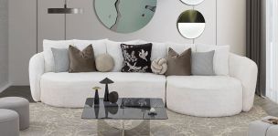 Sala En L Derecha Charlotte Blanco