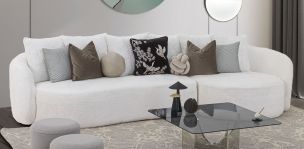 Sala En L Derecha Charlotte Blanco