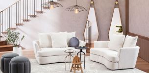 Sala Loraine Beige 2 Piezas