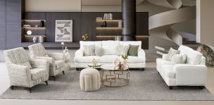 Sala Atlántica New Blanco Con Sillón Ocasional Lagoon 3 Piezas