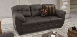 Sofá 3 Plazas Piel Derby Café