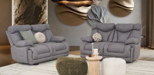 Sala Kralice Leonore Gris 2 Piezas