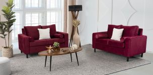 Sala Landmark Rojo 2 Piezas