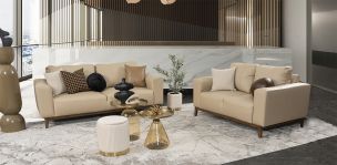 Sala Piel Littio Beige