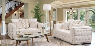 Sala Morris Ivory 2 Piezas