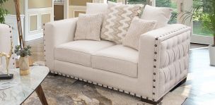 Sofá 2 Plazas Morris Ivory