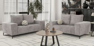Sala Narvik Gris 2 Piezas