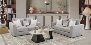 Sala Borbón CL Gris 2 Piezas