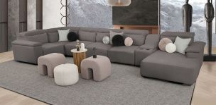 Sala Cloe CL Gris 6 Piezas