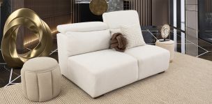 Sofá 2 Plazas Sin Brazos Cloe CL Beige