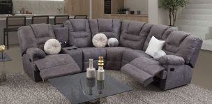 Sala Modular Reclinable Malibu New Gris