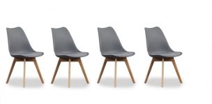 Paquete De Sillas Arthus PL Gris