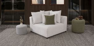 Sillón Esquinero Molarin CL Blanco