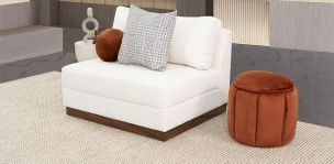 Sillón Sin Brazo Alice Blanco