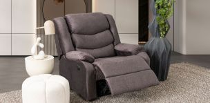 Sillón Reclinable Eléctrico Milán Gris