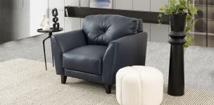 Sillón Piel Match Paris Azul