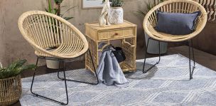 Sillón Vania Natural Rattan 