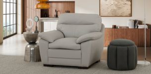 Sillón Piel Match Angels Gris  (Boal)