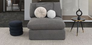 Sillón Sin Brazo Romelly Gris