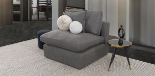 Sillón Sin Brazo Romelly Gris