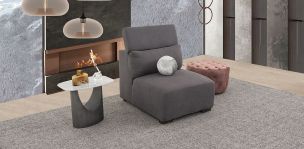 Sillón Sin Brazos Cloe CL Gris