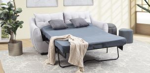 Sofá Cama con Cama Oculta Aron Memory Foam Gris