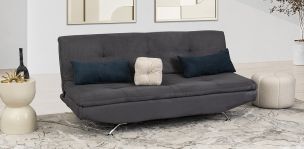 Sofá Cama Mariana New Gris Suede