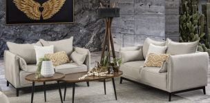 Sala Boston Beige 2 Piezas