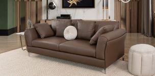 Sofá 3 Plazas Piel Kenai CL Café (Boal)