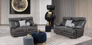 Sala Kralice Gris 2 Piezas